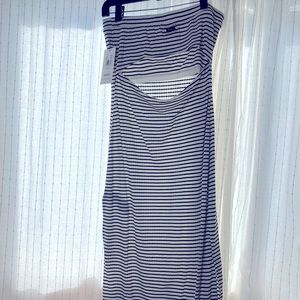 RVCA strapless midi dress